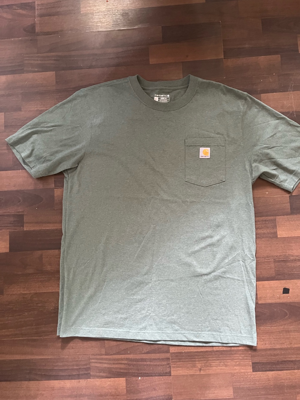 Carhartt Men's Short-Sleeve Pocket Tee in Olive